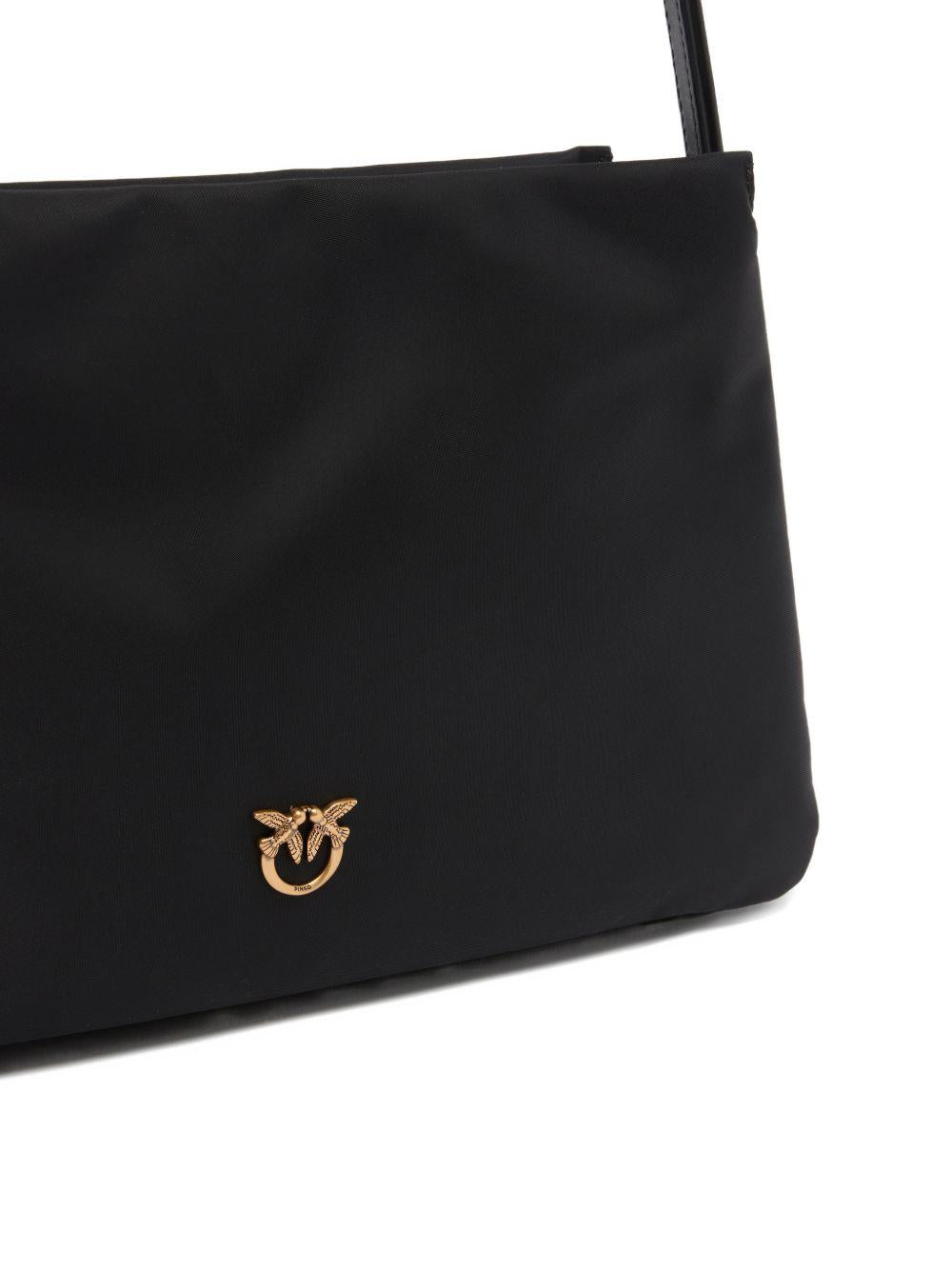 Borsa a spalla con borchie dorate 105161A358 Z99Q PINKO 