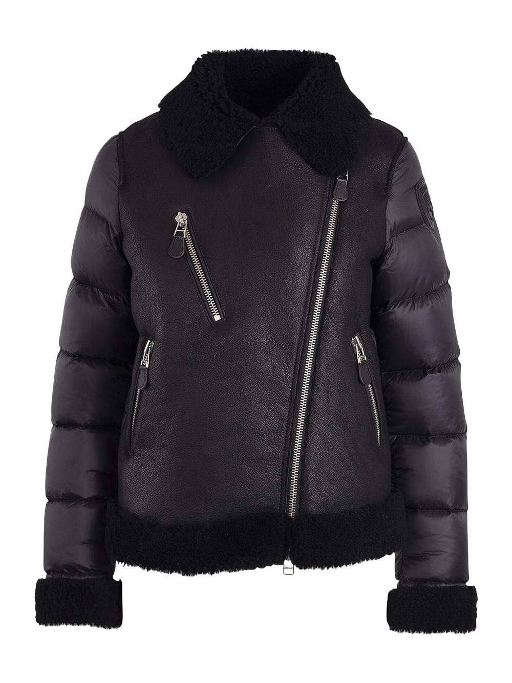 Montone nero in tessuto e pelliccia 23WBLDL01283006668 999 BLAUER 