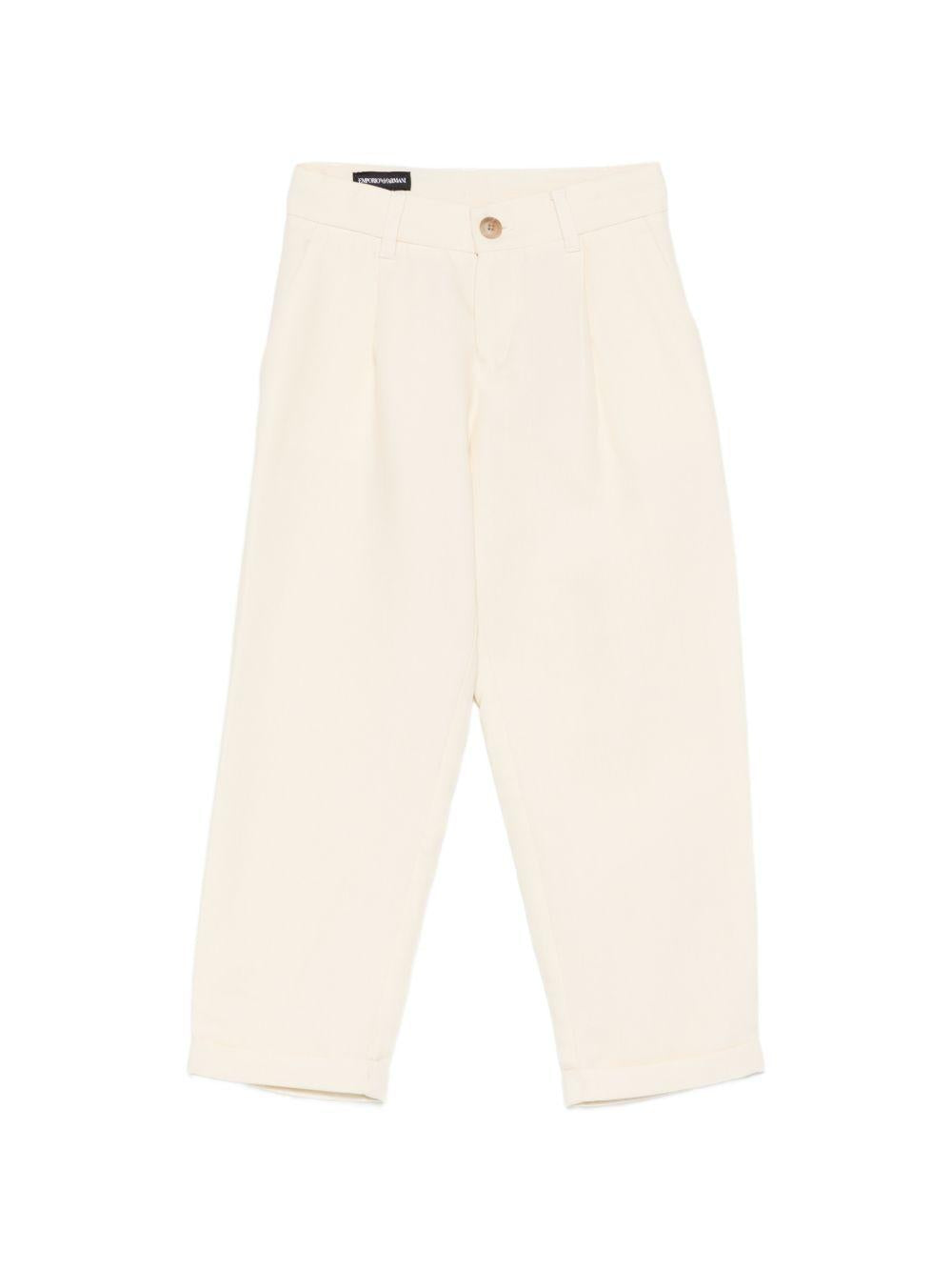Pantaloni in viscosa con pince EB000903AF21040 U1079 EMPORIO ARMANI KIDS 