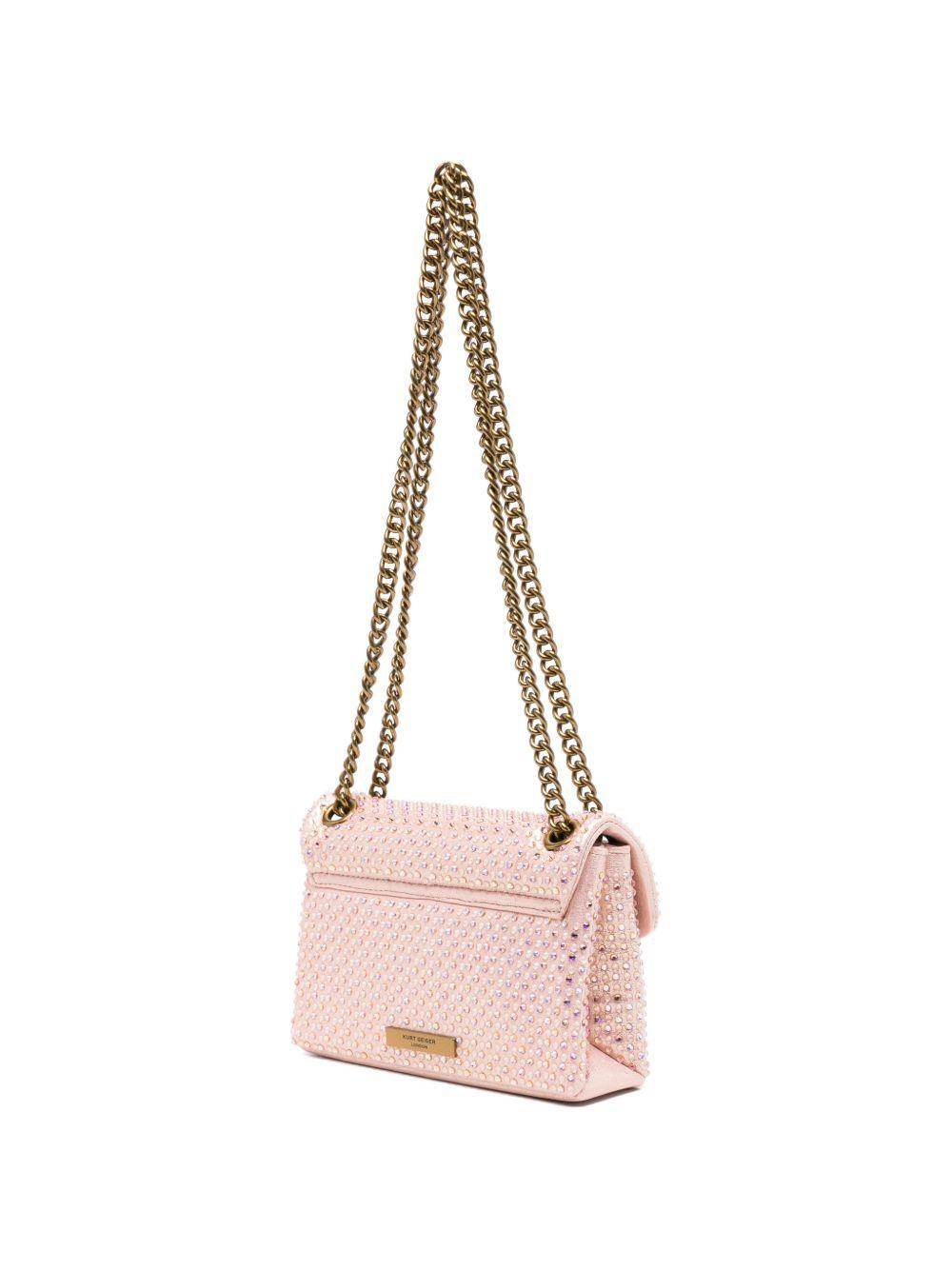 Borsa a spalla con borchie e tracolla a catena 5018153 609 KURT GEIGER 