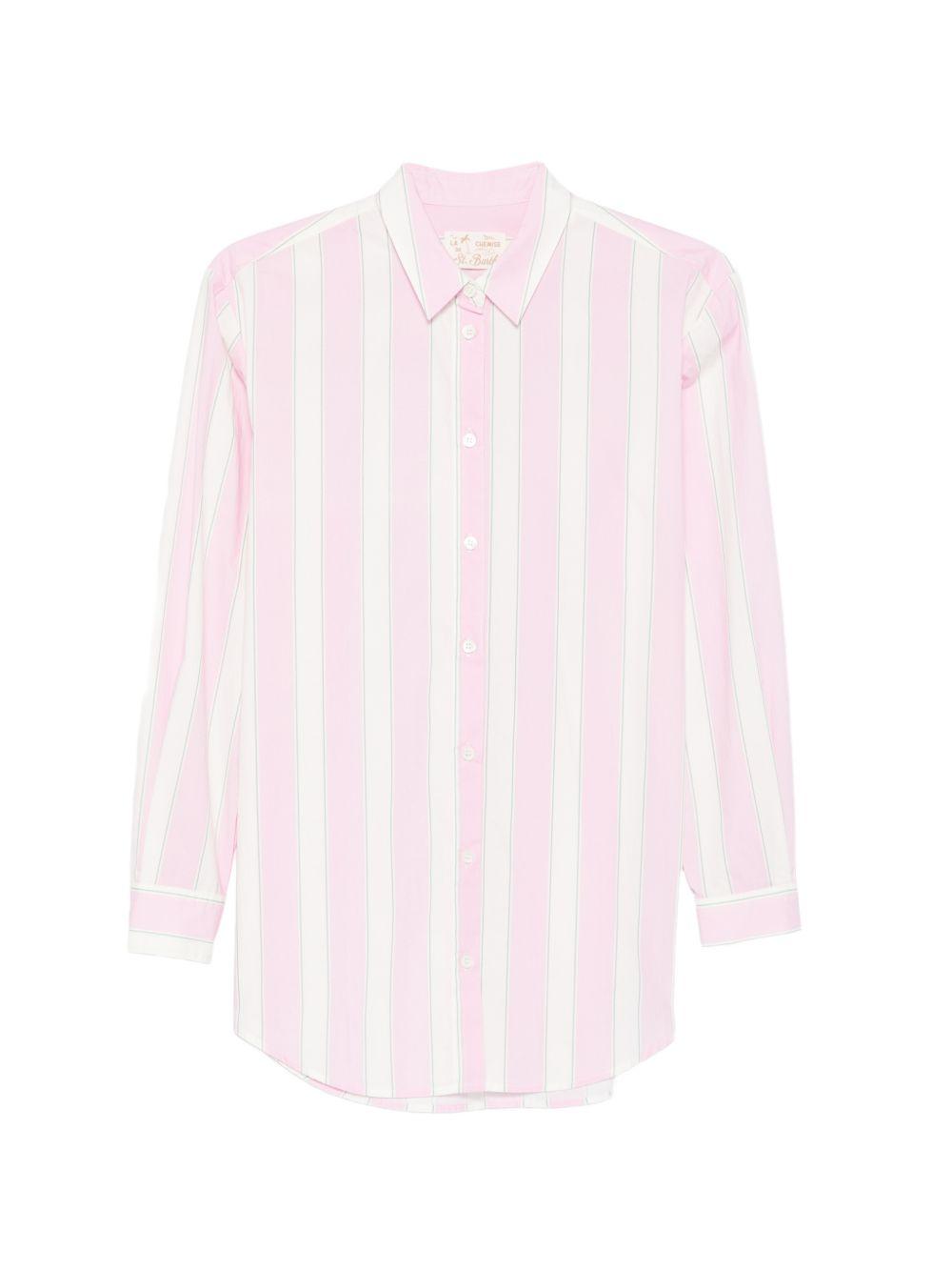 Camicia con colletto classico e ricamo lettering BRIG001 00897L MC2 SAINT BARTH 