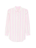 Camicia con colletto classico e ricamo lettering