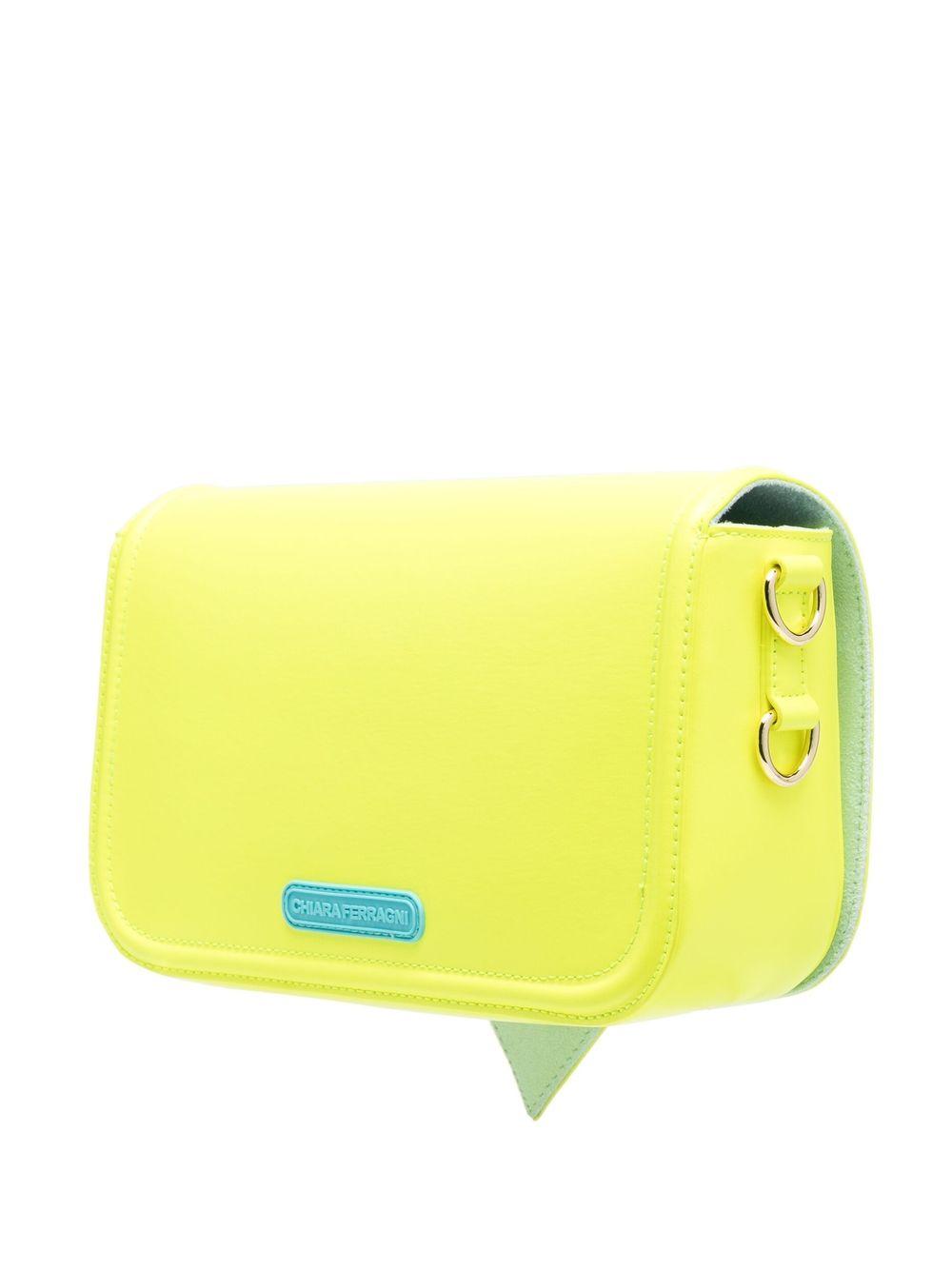 603 Borsa Giallo Fluo Grande Logo Occhio C/catena 72SB4BA6 ZS132 GIALLO CHIARA FERRAGNI 