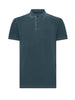 Polo Techno Wash Piquè blu/nero