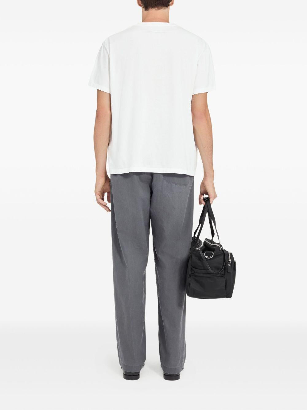 T-shirt in cotone girocollo SH0GC0067M20048 101 MM6 MAISON MARGIELA 