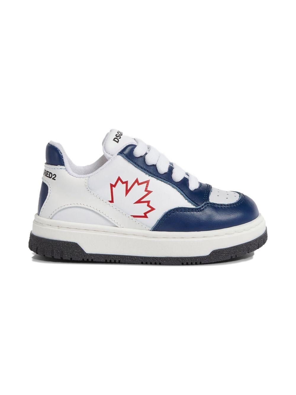Sneakers neonato bianche/blu 79255 1 DSQUARED KIDS 