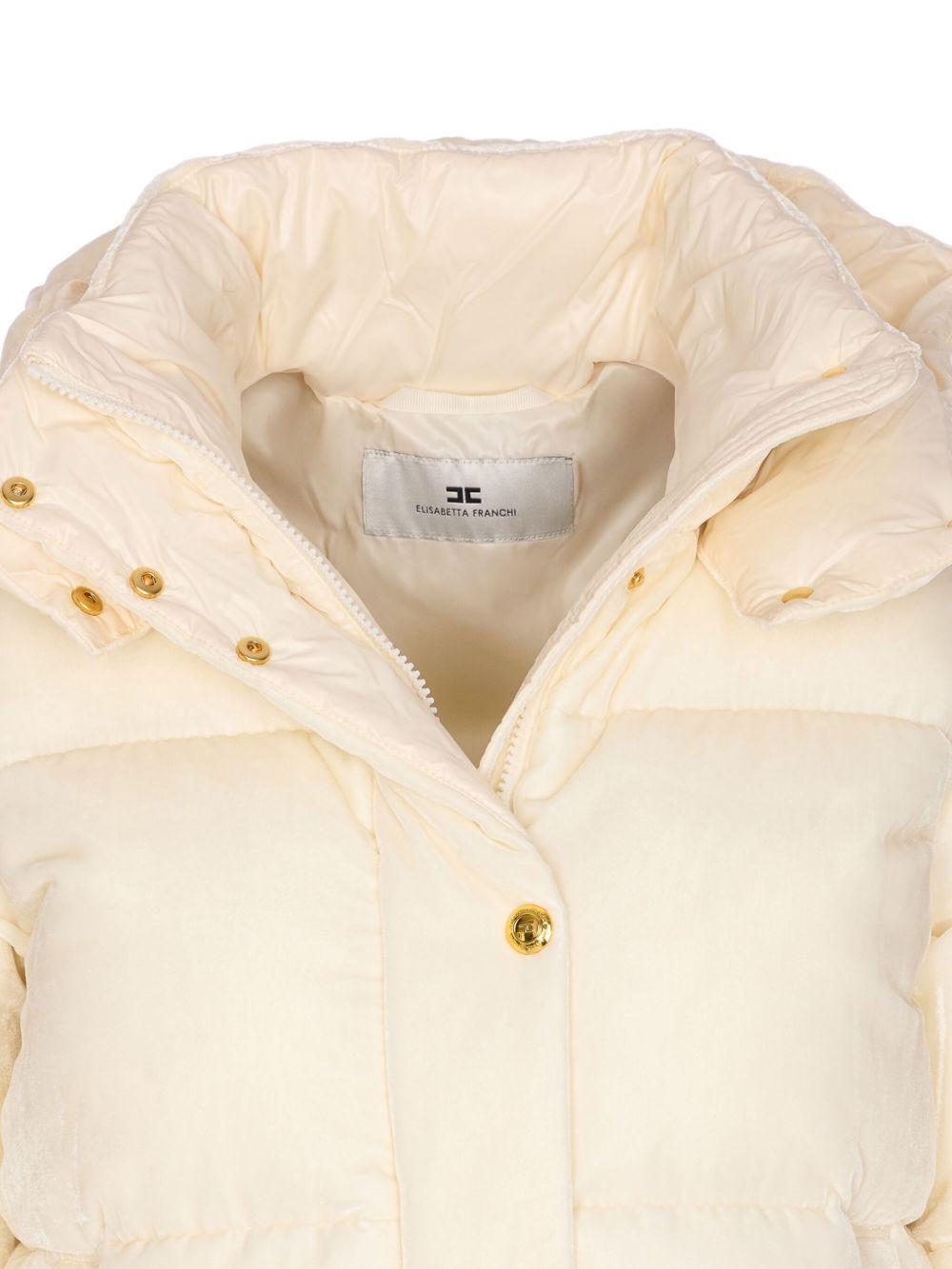 Piumino Trapuntato con Cappuccio Rimovibile PI82D56E2 DZ9 ELISABETTA FRANCHI 