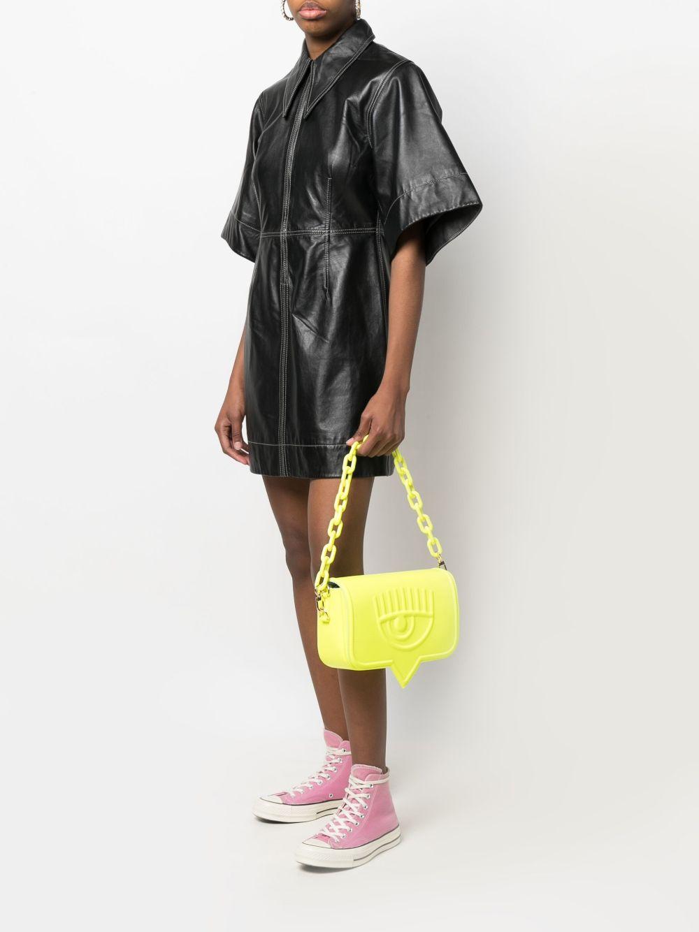603 Borsa Giallo Fluo Grande Logo Occhio C/catena 72SB4BA6 ZS132 GIALLO CHIARA FERRAGNI 
