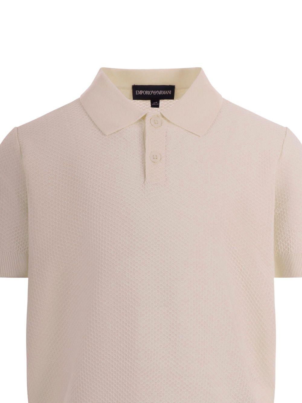 Polo in maglia con colletto EB001222AF23412 U0007 EMPORIO ARMANI KIDS 
