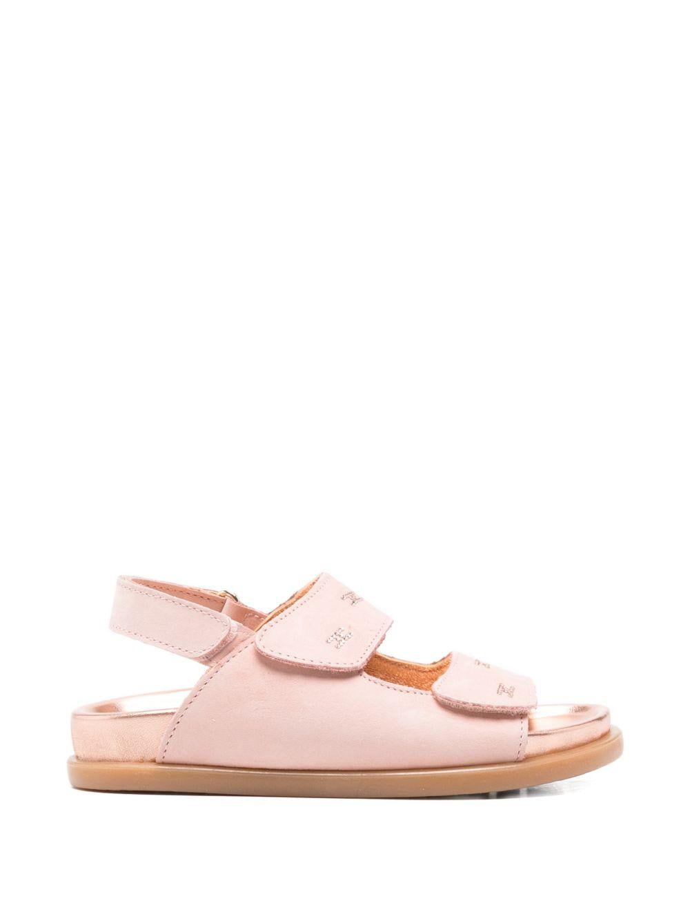 Sandali in pelle con chiusura touch strap F1A2E05540239325 ROSA ELISABETTA FRANCHI KIDS 