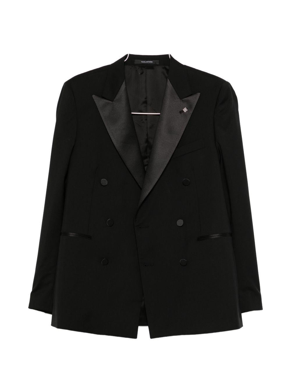 Giacca smoking doppiopetto in lana vergine SFBR10A01LIS060004 N5082 TAGLIATORE 
