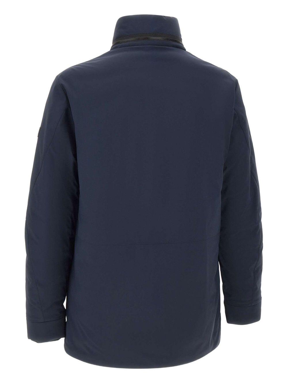 Camicia blu con cappuccio e doppia zip PEU556801192020 215 PEUTEREY 