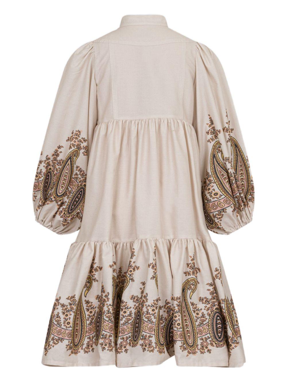 Abito in Flanella con Volant e Stampa Paisley GX1B80P0555 107AR ETRO KIDS 