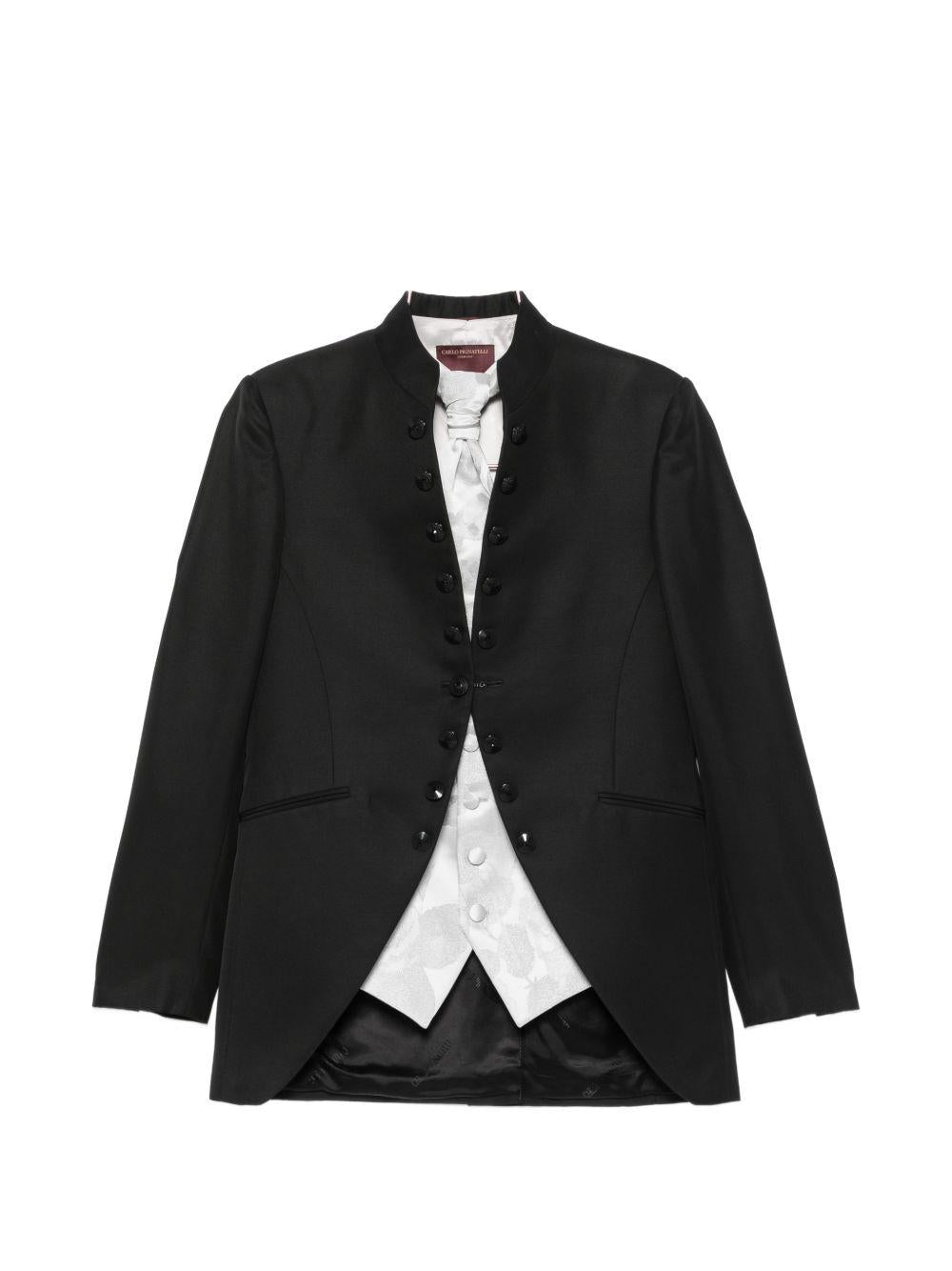 999 Abito Nero C/coreano+accessori 44JX140C106704 NERO CARLO PIGNATELLI 