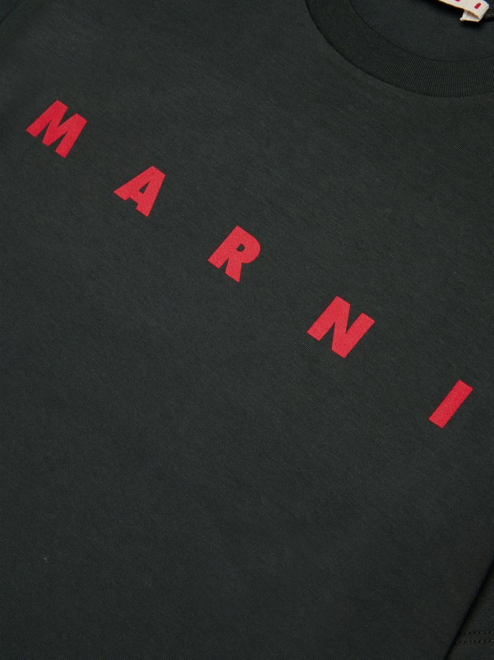 T-shirt Charcoal Grey M002MVM00RF 0M924 MARNI KIDS 