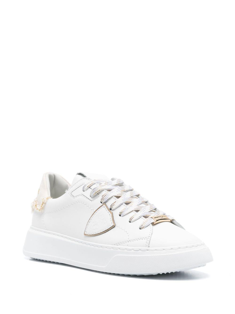 Sneakers Temple Low bianca/beige