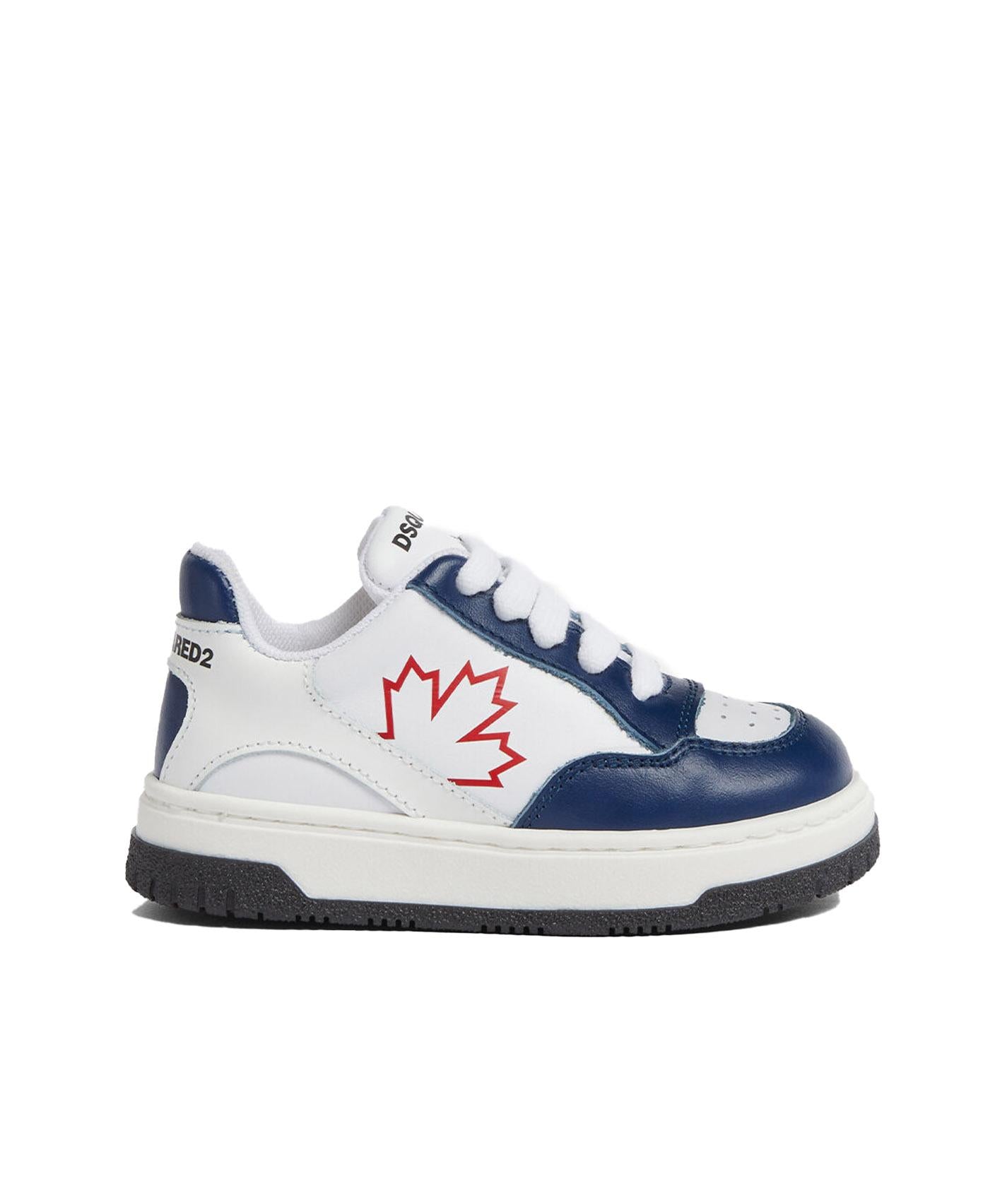 Sneakers neonato bianche/blu 79255 1 DSQUARED KIDS 