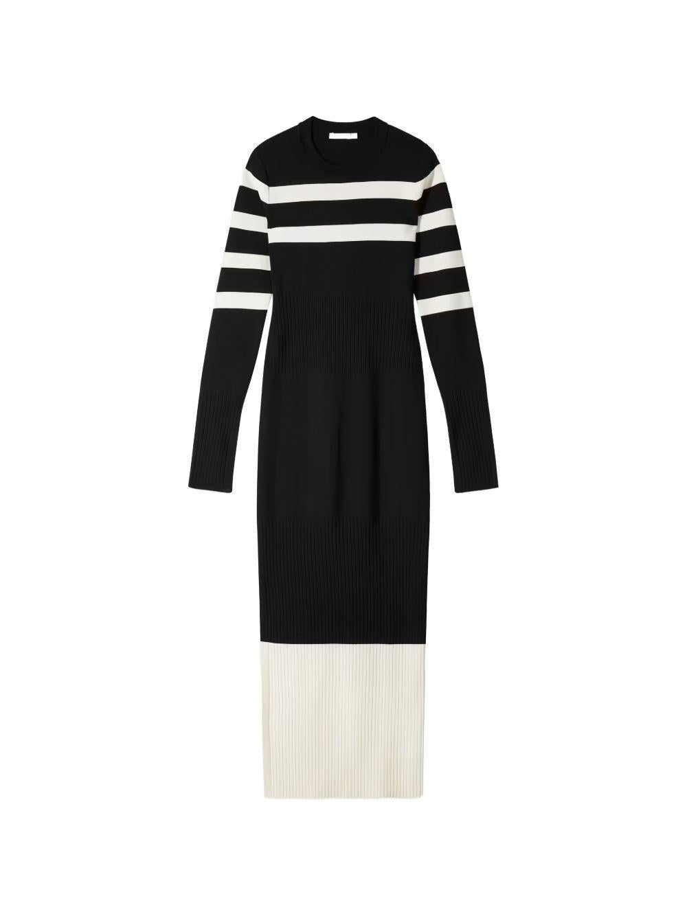 Abito in maglia a righe aderente 8A1666K323 J4S8 PATRIZIA PEPE 