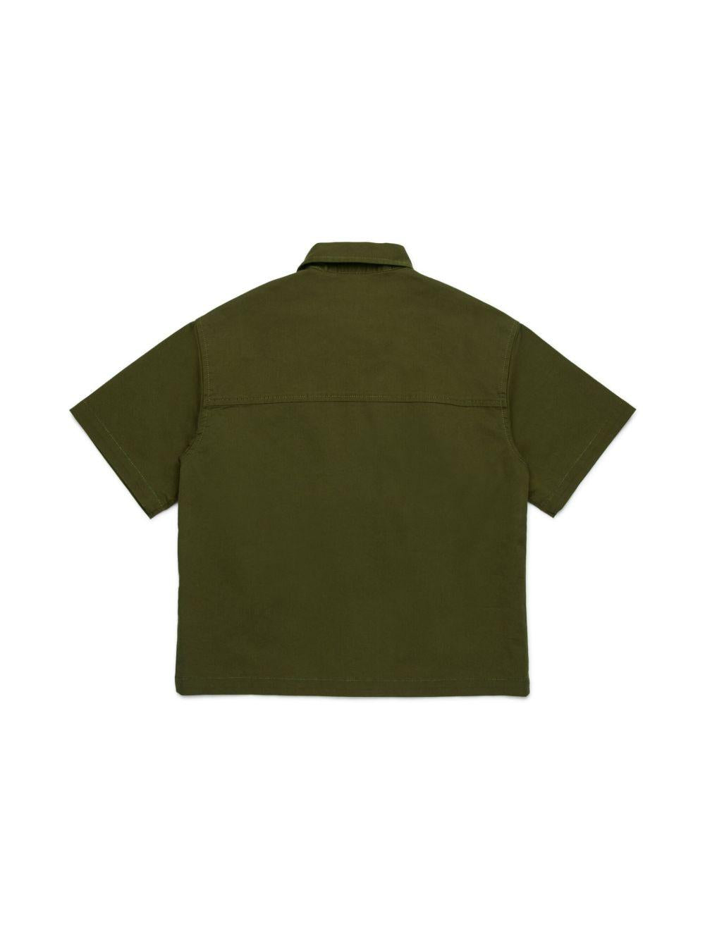 Camicia cargo verde militare DQ2775D0ACB DQ513 DSQUARED KIDS 
