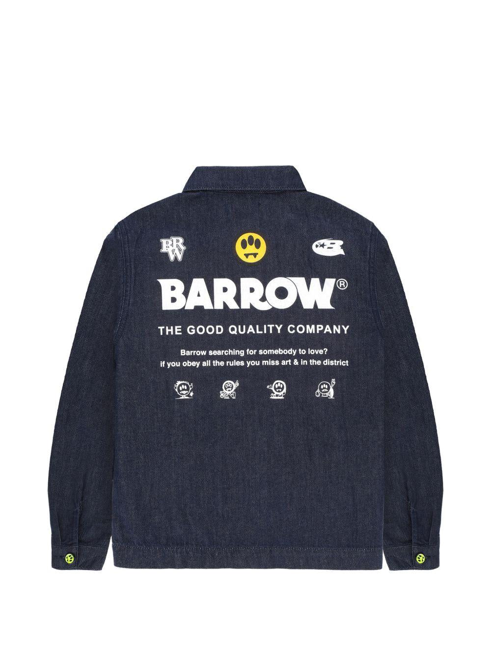Giacca in denim con zip S6BKJUJK172 126 BARROW KIDS 