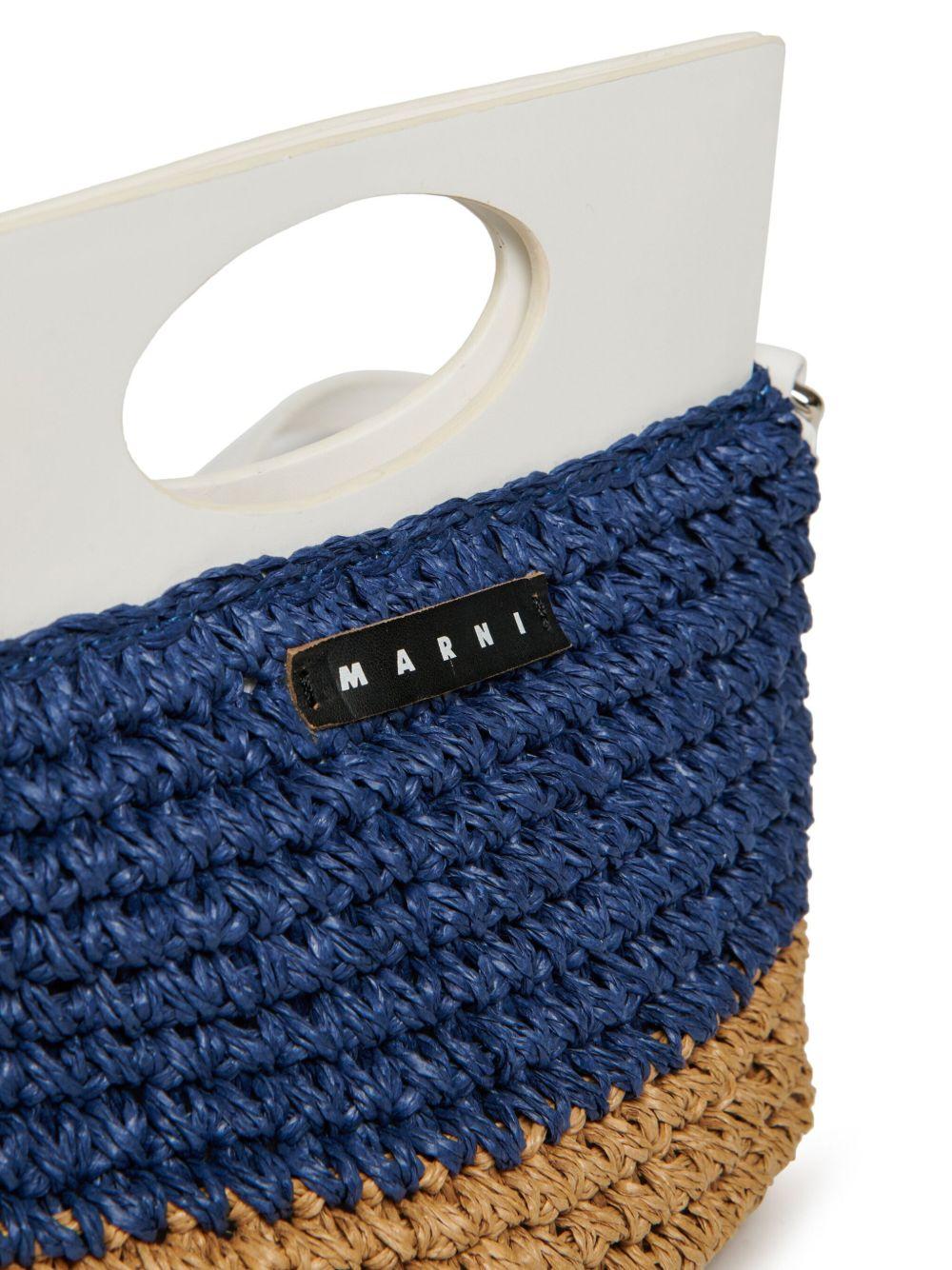 Borsa in rafia bicolor