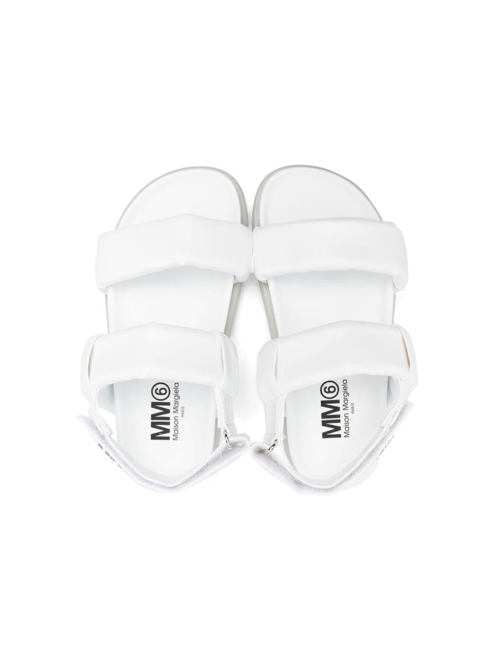 Sandalo bianco imbottito 77548 02 MM6 MAISON MARGIELA KIDS 