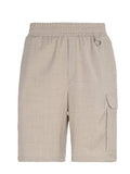 Beige cargo shorts