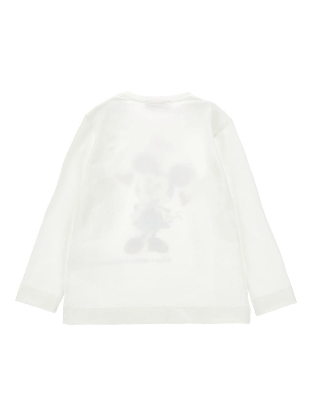 Top Bianco con Grafica Minnie e Motivo a Cuore 19F6086003 0001 MONNALISA KIDS 