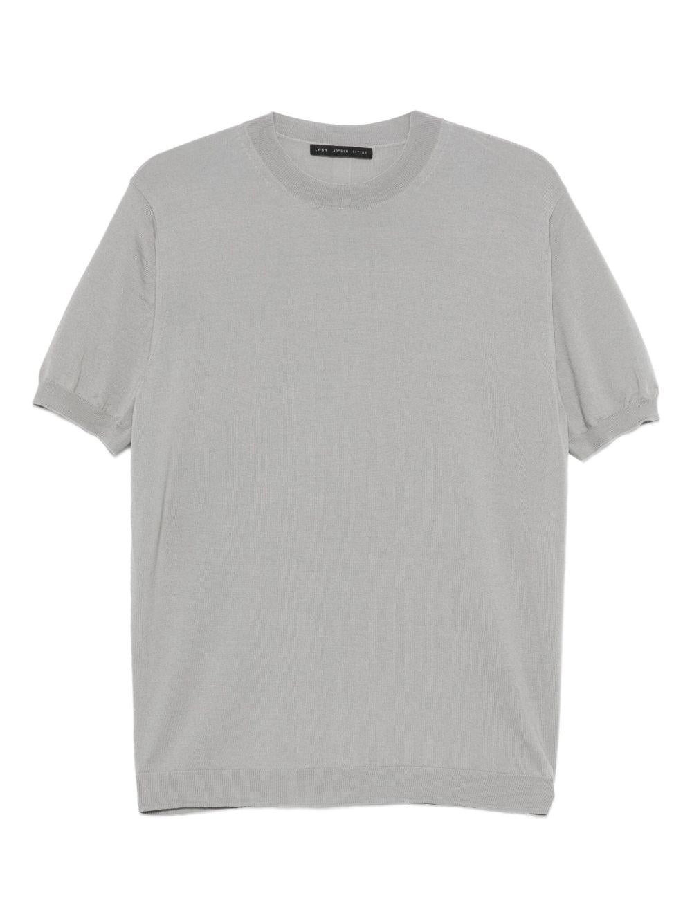 T-shirt Grigia a Maniche Corte L1MFW25266726 N064 LOW BRAND 