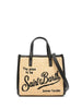 Borsa Vivian mini straw nera