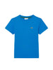 T-shirt blu royal logo ricamo
