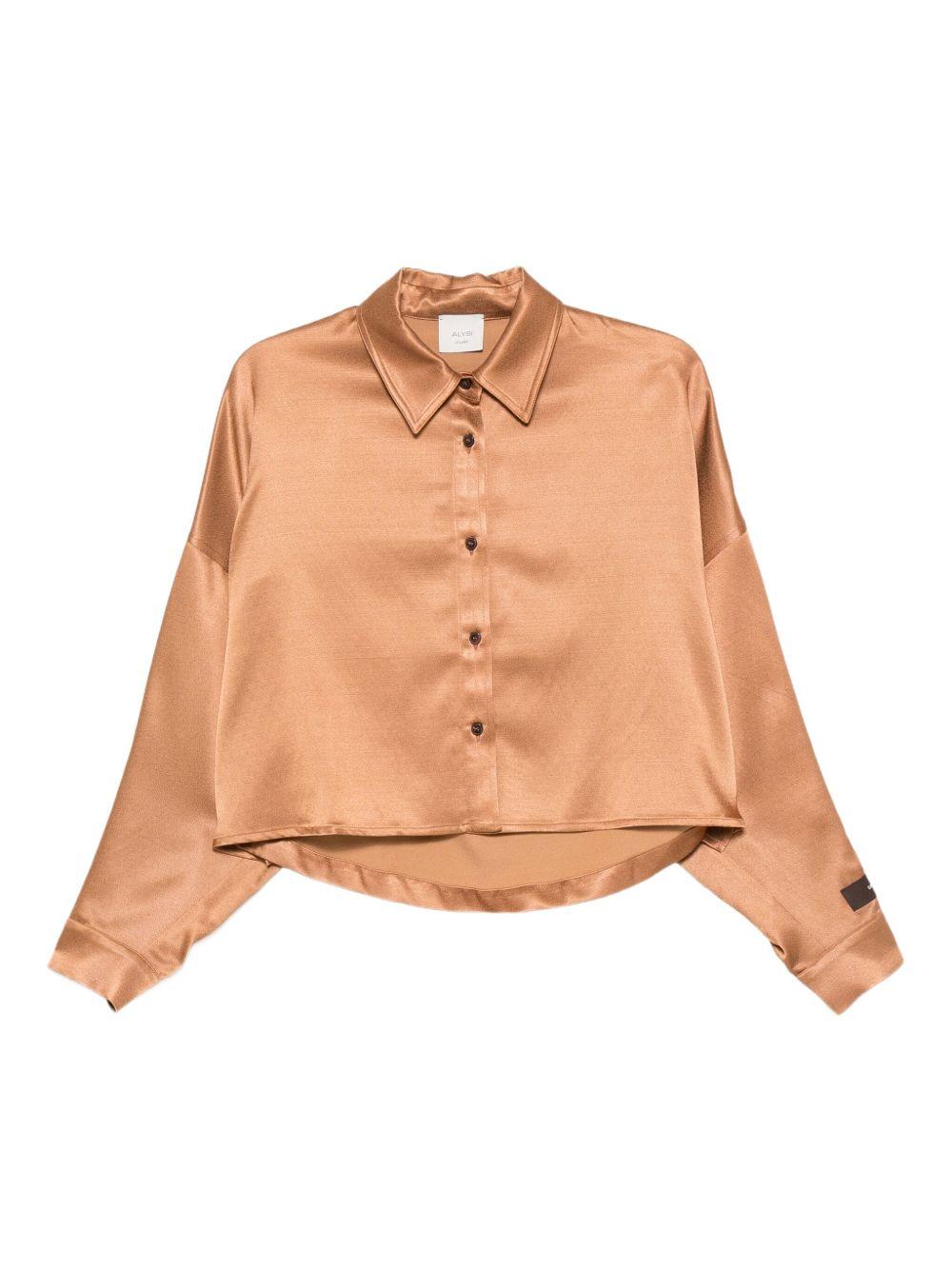 Camicia Crop con Maniche Lunghe 165246A5239 CN ALYSI 