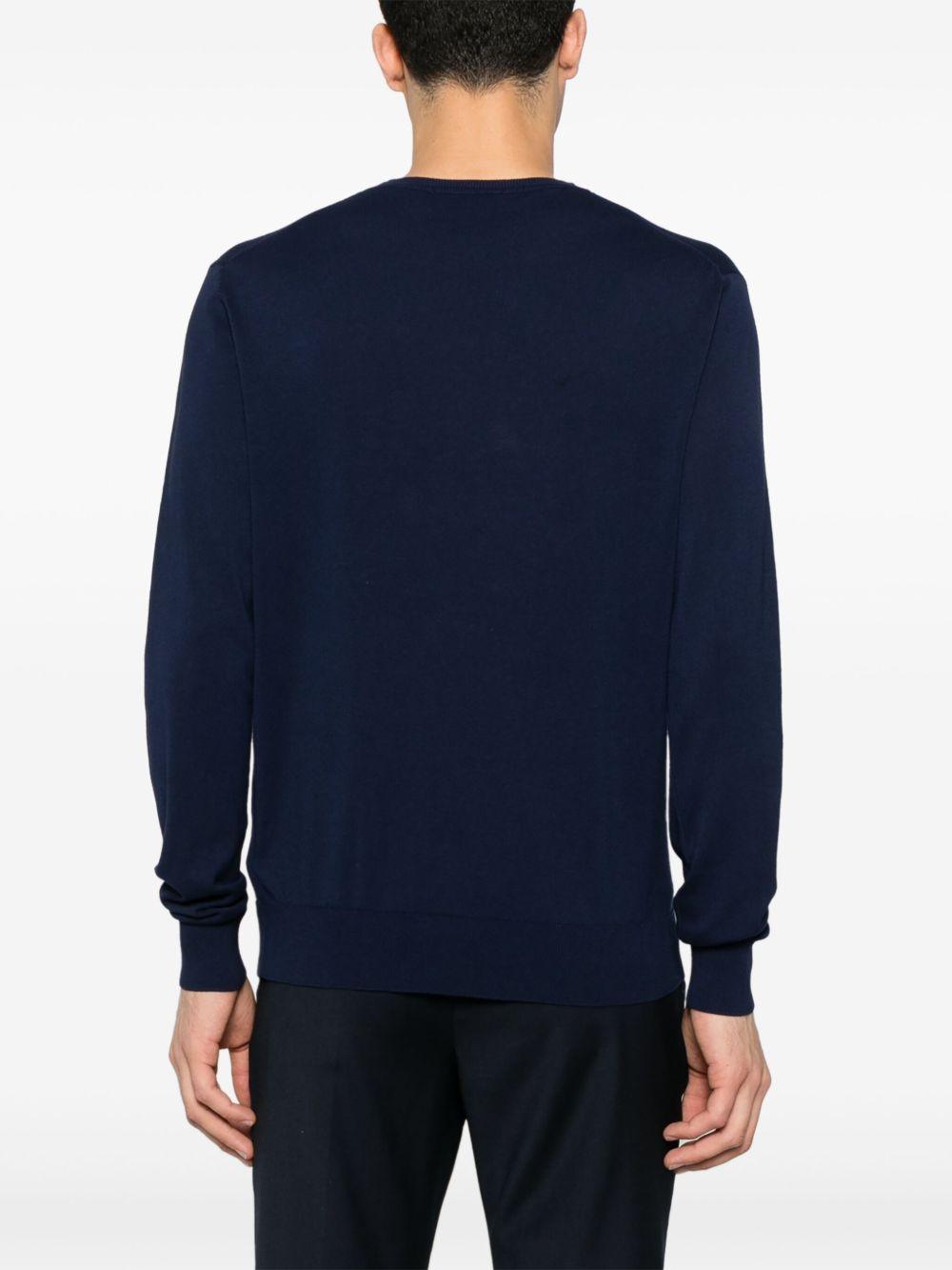 Maglione in filo blu