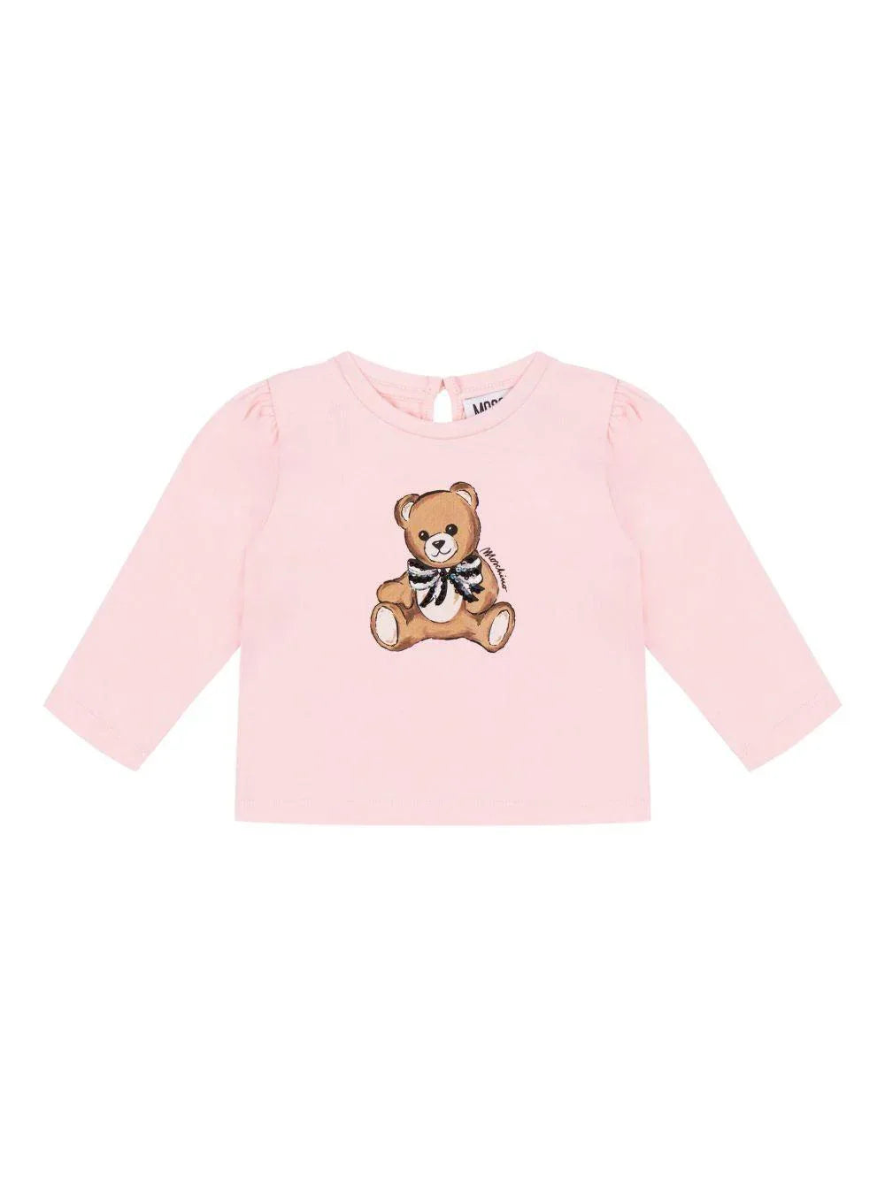 Top con stampa Teddy Bear MEO001LBA11 50209 MOSCHINO KIDS 