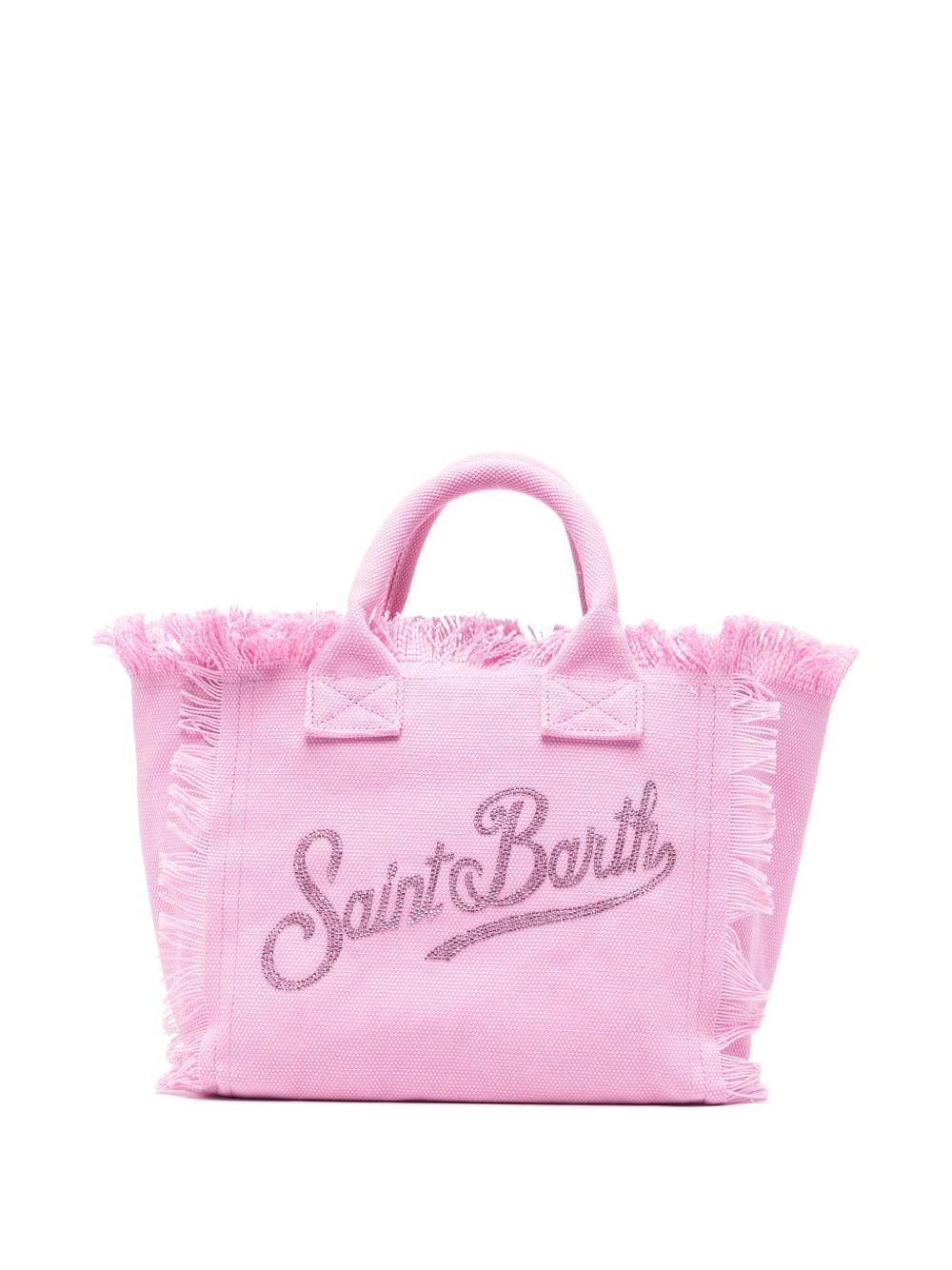 Borsa mare in cotone con frange COL0001# 00403L MC2 SAINT BARTH KIDS 