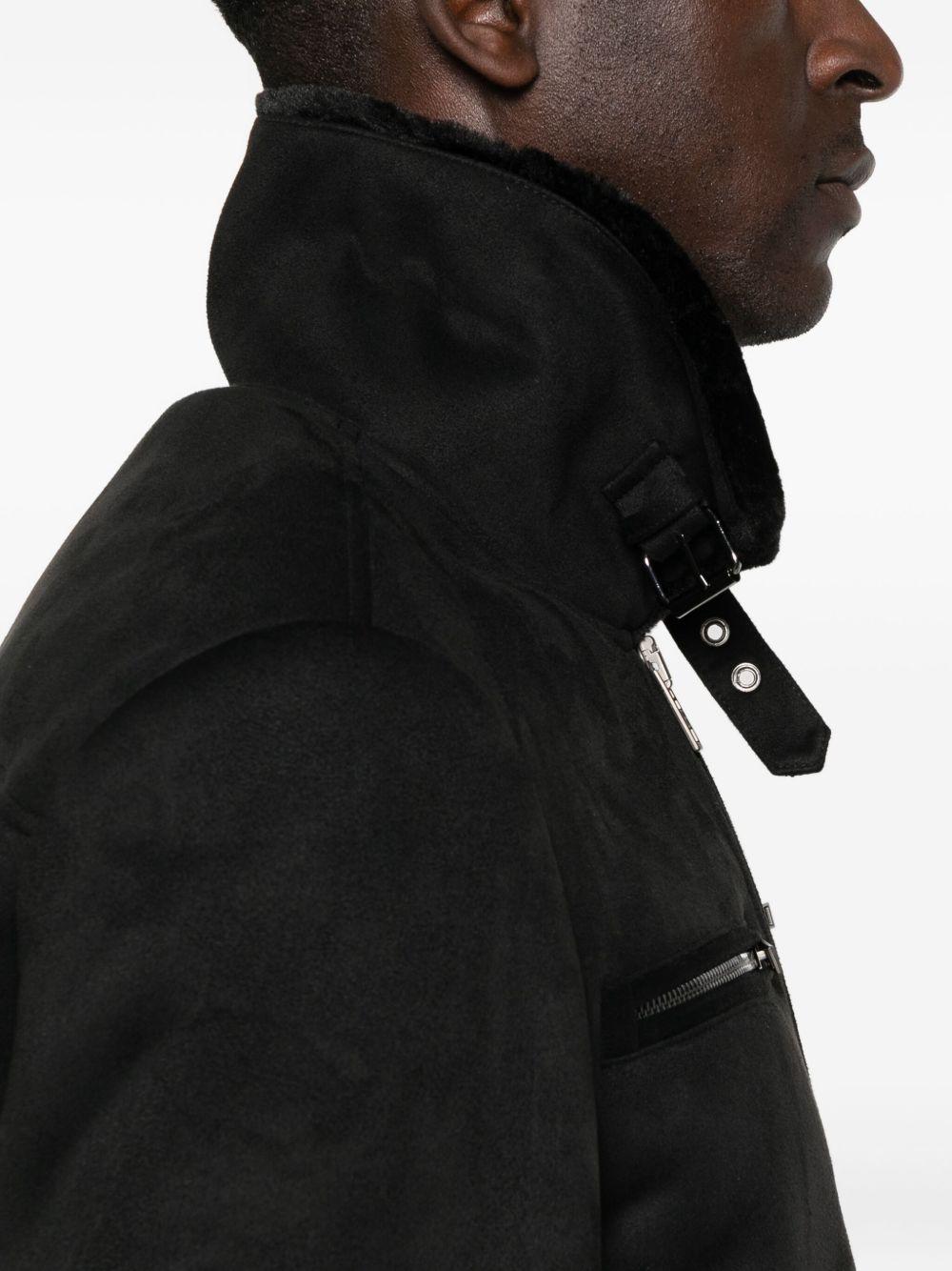 Giacca biker nera con chiusura frontale con zip 5O0025E018 K102 PATRIZIA PEPE 