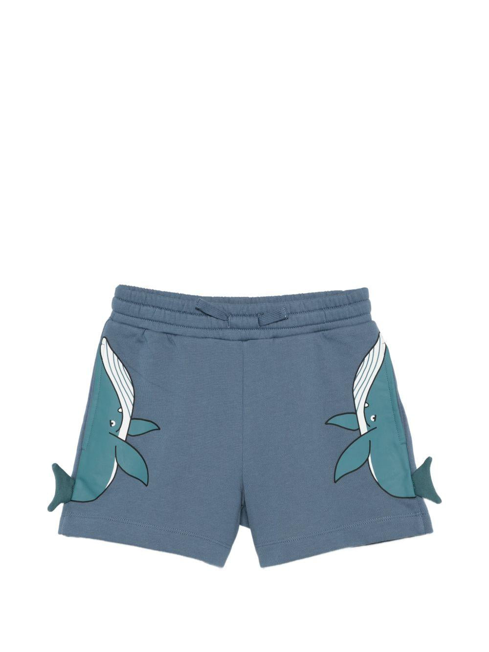 Shorts con stampa balene TY6P99Z3409 61B STELLA MCCARTNEY KIDS 