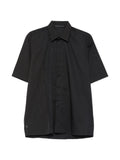 Camicia maniche corte con pannello rigato