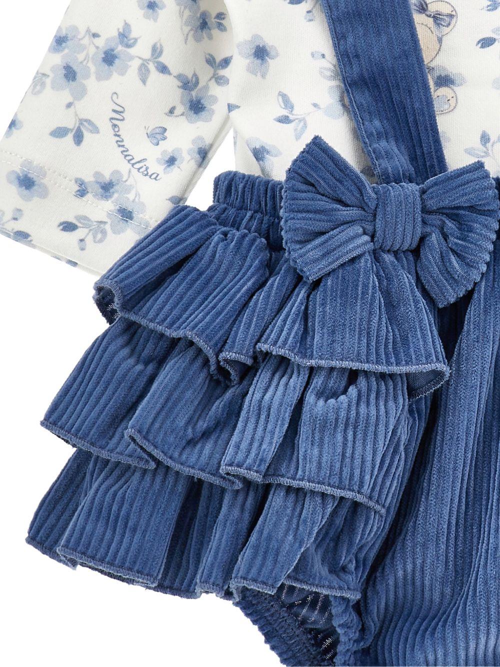 Set con Shorts in Cotone Biologico 35F5076008 0151 MONNALISA KIDS 