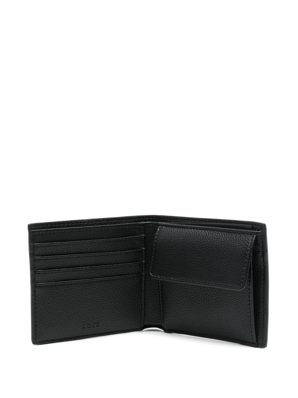 Portafoglio Nero Bi-Fold con Tasca Monete 50536511 001 BOSS 