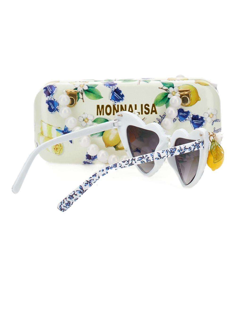 Occhiali da sole con stampa floreale e custodia 19G0227072 1456 MONNALISA KIDS 