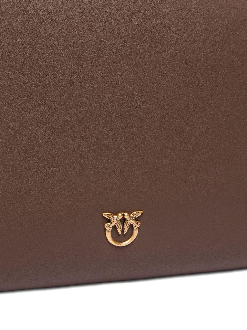 Borsa a spalla in pelle con fibbia Love Birds 105161A0QO L74Q PINKO 