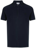 Midnight blue polo shirt with tone-on-tone embroidery logo