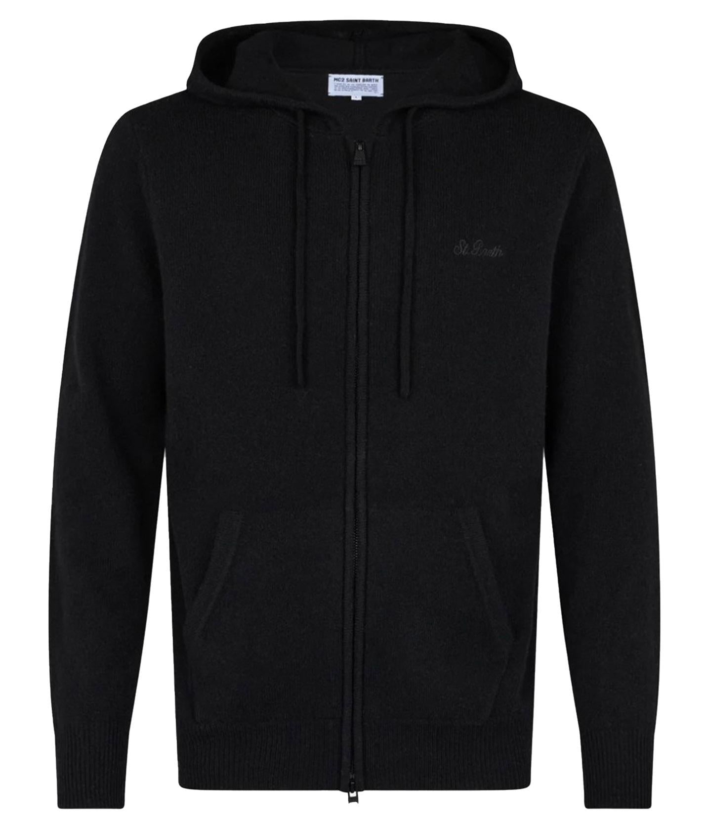 Cardigan notting nero NOT0001 00810G MC2 SAINT BARTH 