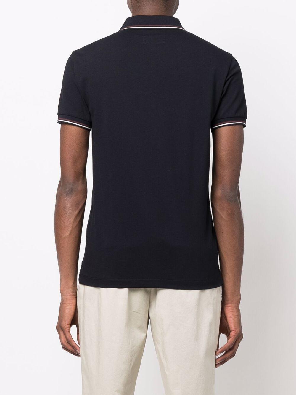 Polo blu con profili a righe 8N1FB41JPTZ 0920 EMPORIO ARMANI 
