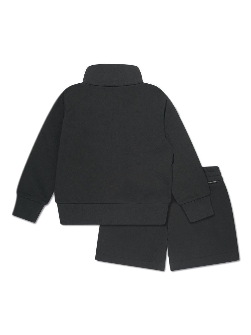 Set da due nero monogramma logo 9548M00006809AG 999 MONCLER KIDS 