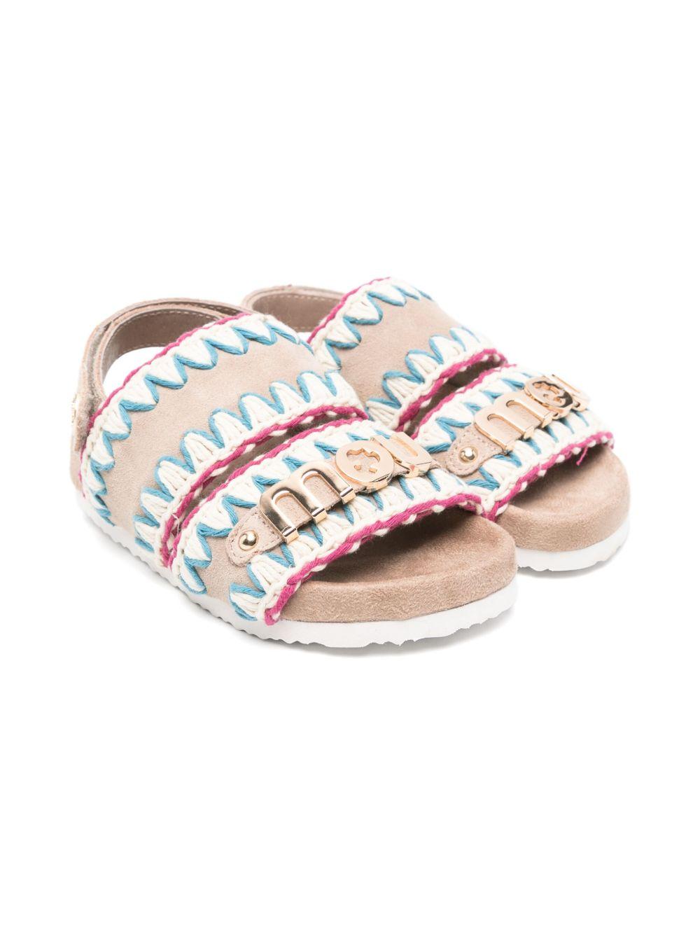 Sandalo baby cuciture multicolor