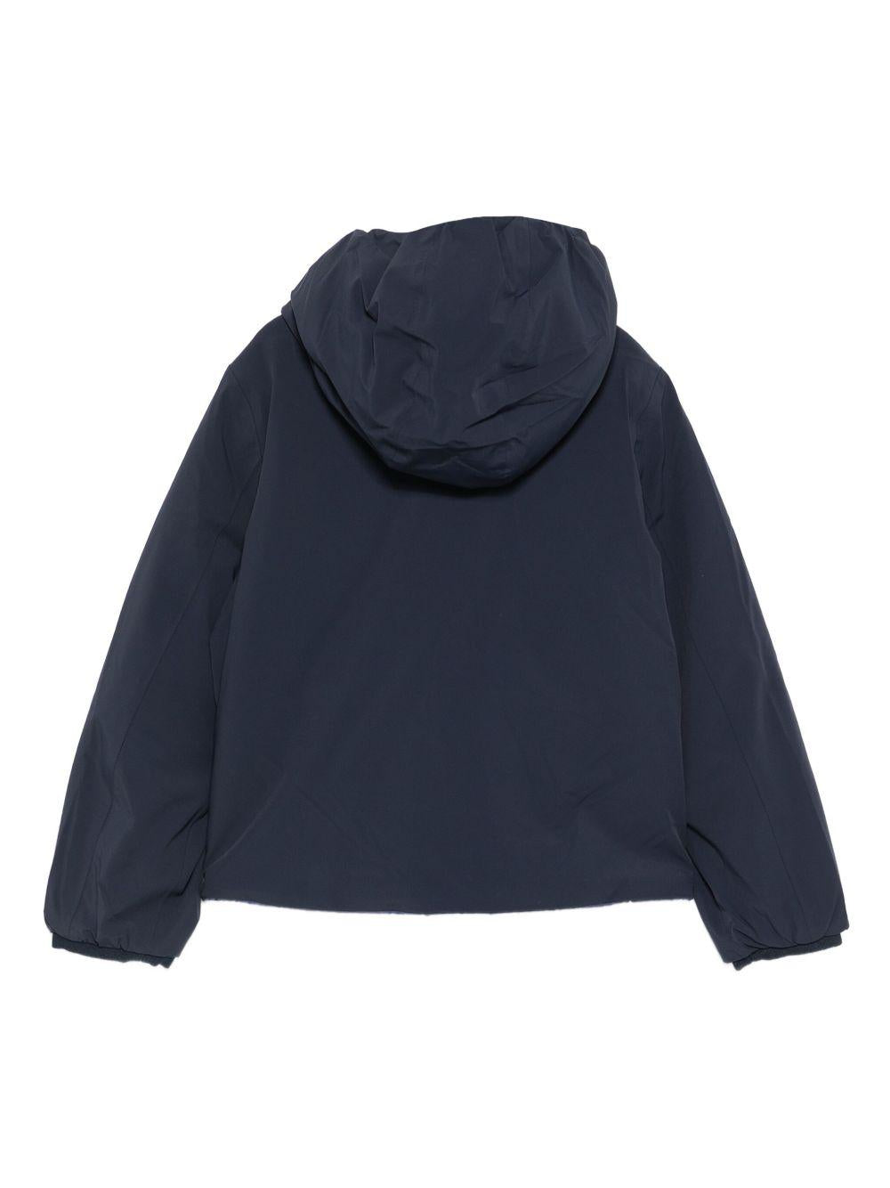 Giacca reversibile blu con cappuccio e zip K71337W B0S K-WAY KIDS 