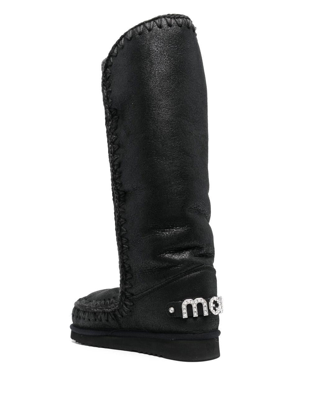 Stivale Eskimo 40 logo strass nero