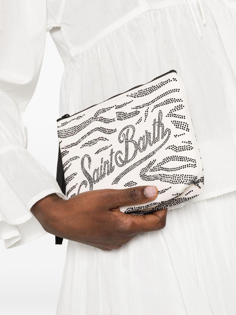 Pochette con strass e zip ALI0032# 00271L MC2 SAINT BARTH KIDS 